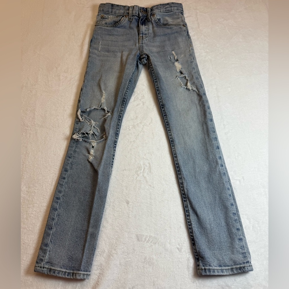 Levi's Classic Blue Straight Leg Girlfriend Jeans